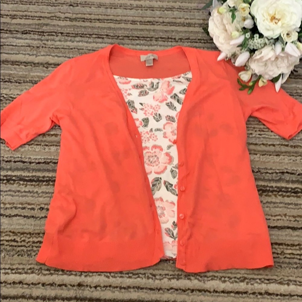 LOFT Cami & short Sleeve sweater